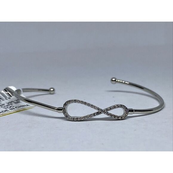 Charter Club Pavé Infinity Cuff Bracelet MSRP $29.50 CP492 - Picture 1 of 5